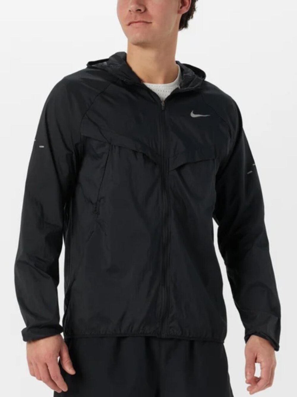 Nike Men's Dri-FIT Running Jacket Size M Black .